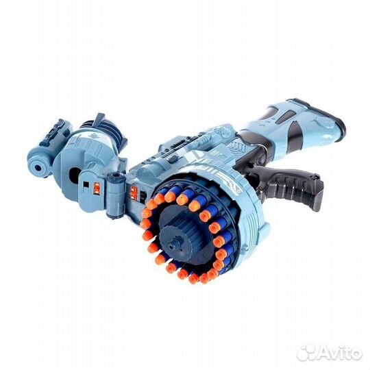 Бластер, стреляет мягкими пулями, работает от бата