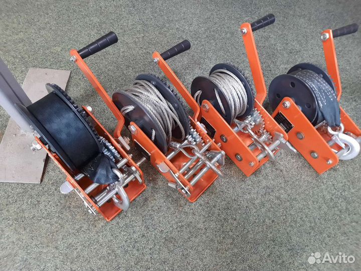 Лебедки ручные барабанные