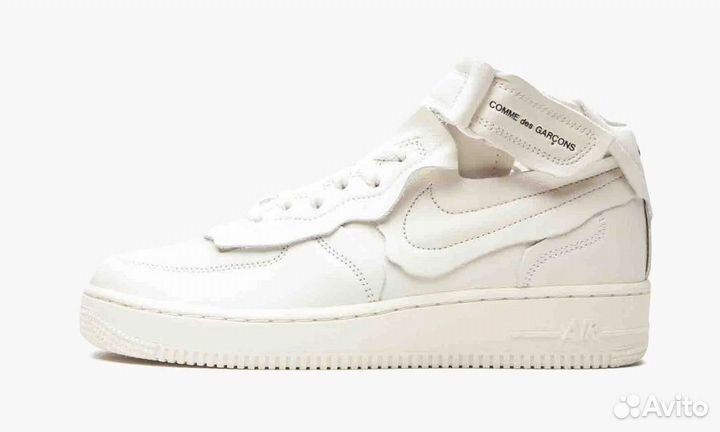 Nike x CDG Air Force 1 Mid White (6.5 US - 39 EUR)