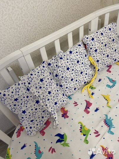 Бортики для детской кроватки для мальчика