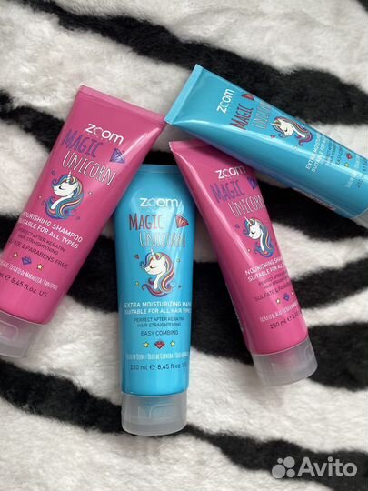 Шампунь и маска для волос zoom unicorn