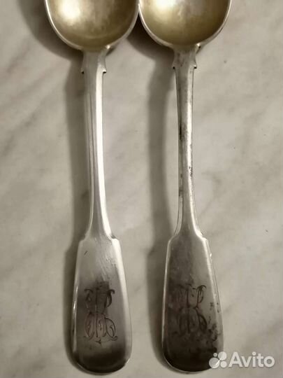 Ложка серебро 84 пробы. Хлебников