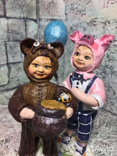 Ватная интерьерная игрушка