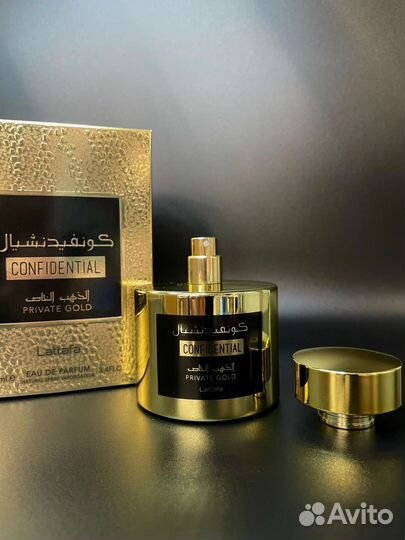Lattafa confidential private gold, 100 ml оригинал