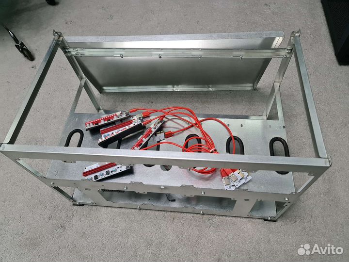 Корпус для майнинга на 6 видеокарт