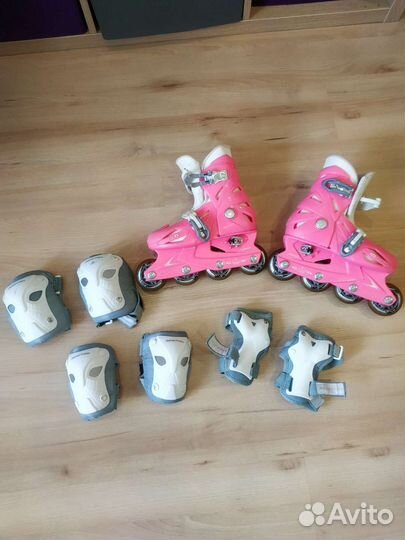 Роликовые коньки детские раздвижные