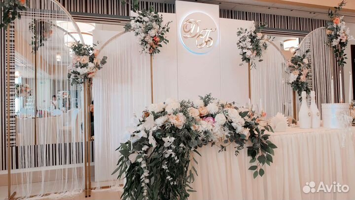 Оформление свадьбы, фотозона, банкет, юбилей