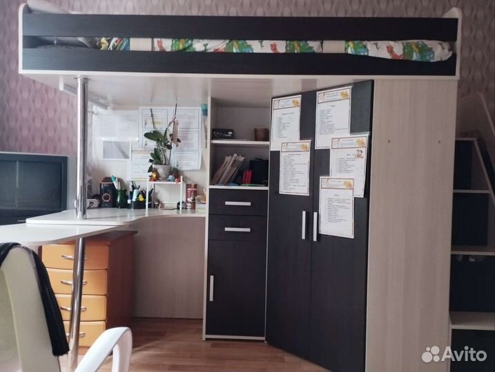 Детская кровать чердак