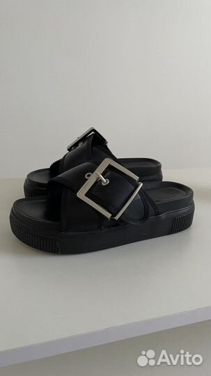 Шлепки на платформе,р.37