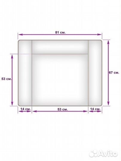 Матрасик для пеленального стола