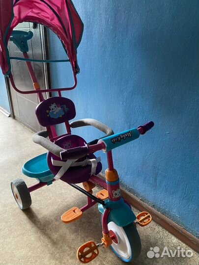 Велосипед трёхколёсный с ручкой