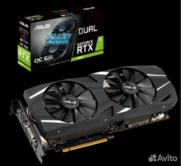 Видеокарта asus GeForce RTX2060 dual