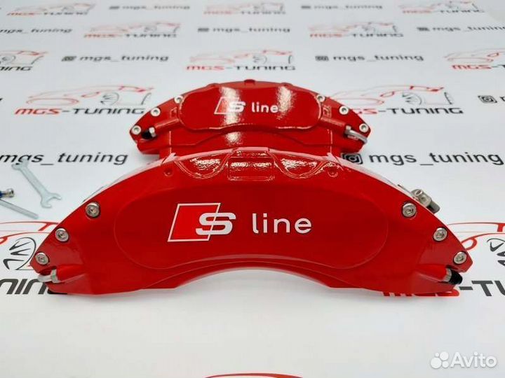 Накладки суппортов S-line металл A7 4G 3.0 бензин