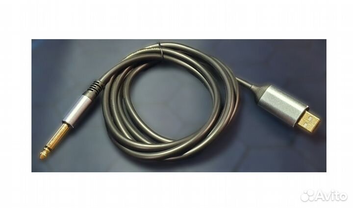 USB кабель для гитары 6.3 (моно) M - USB M Deluxe