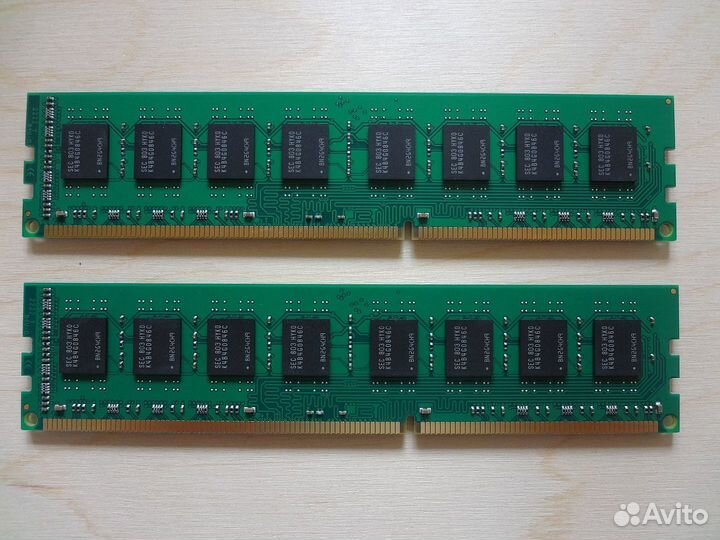 Озу DDR3 16Gb (2x8Gb) 1600MHz (16 чипов)
