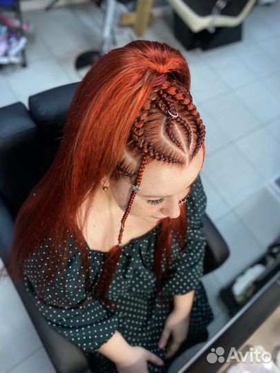 Прическа Брейды в хвост