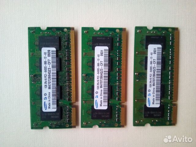 Оперативная память ddr2 1gb samsung для ноута