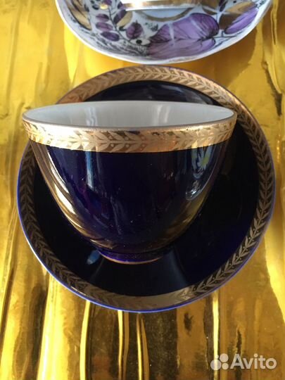 Чайные пары лфз и Дулево. Винтаж