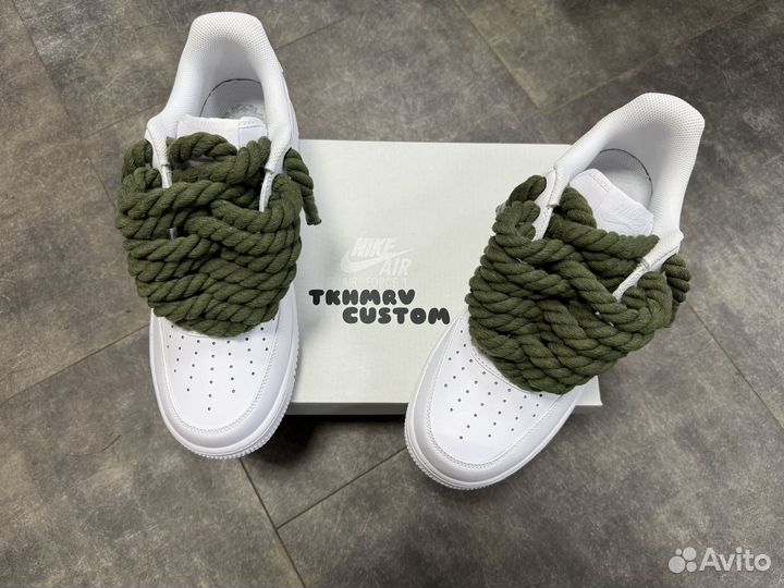 Кроссовки Nike Air Force 1 Custom Olive(Оливковый)