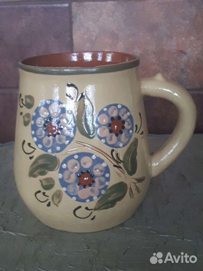 Чайные пары. Кружка, стаканы из цветного стекла