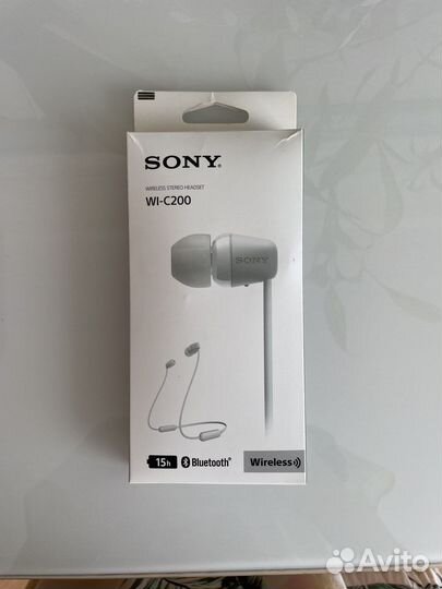 Bluetooth Наушники гарнитура Sony WI-C200