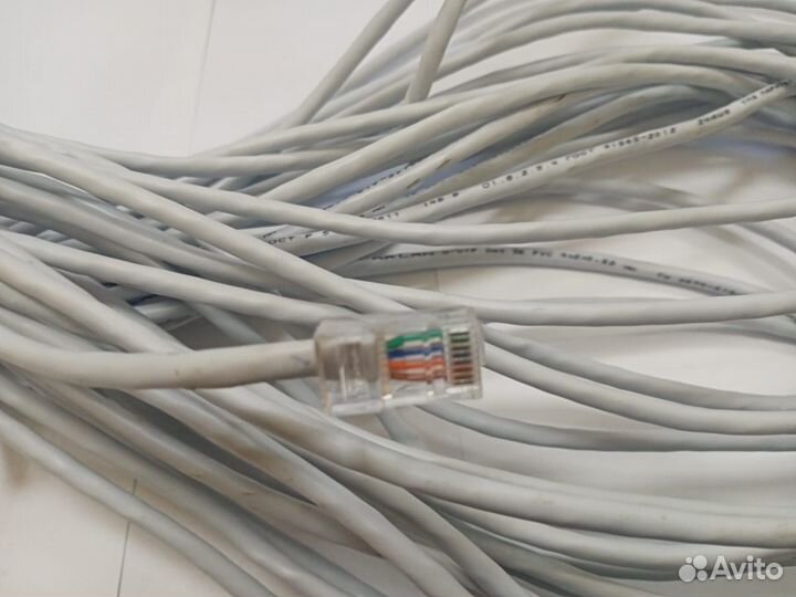 Витая пара, патч корд, интернет кабель, RJ45