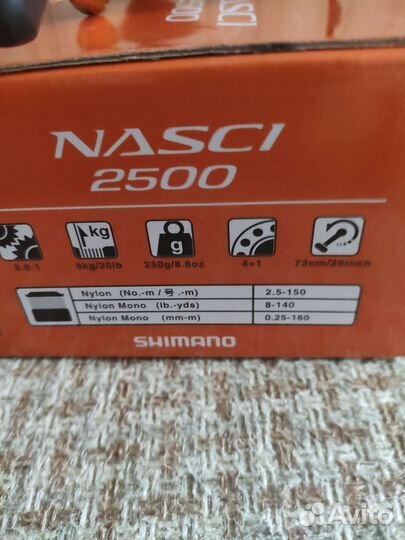 Катушка shimano nasci 2500