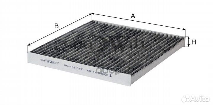 Фильтр салона AG406 CFC Goodwill