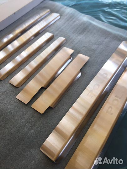 Накладки на пороги Volkswagen Polo 2020 (8штук)