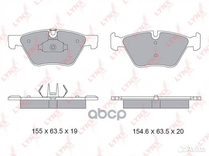 Колодки тормозные дисковые перед BD1434 LYN
