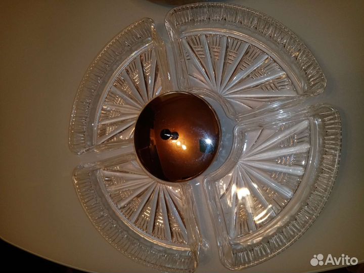 Хрустальная менажница