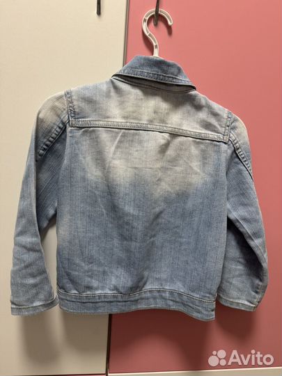 Джинсовая куртка на девочку 104