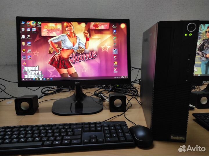 Компьютер. AMD 3.9Ггц. Видео 2G.DDR3 10G. SSD, 20'