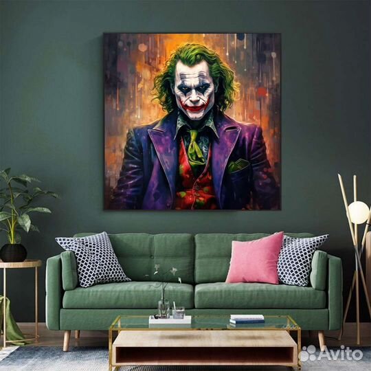 Большая картина маслом джокер