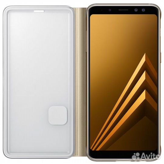 Чехол Original Neon Flip для Samsung A8 (18) Gold