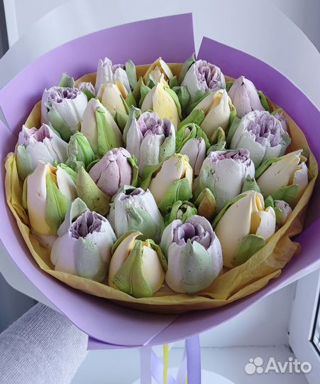 Зефирные тюльпаны