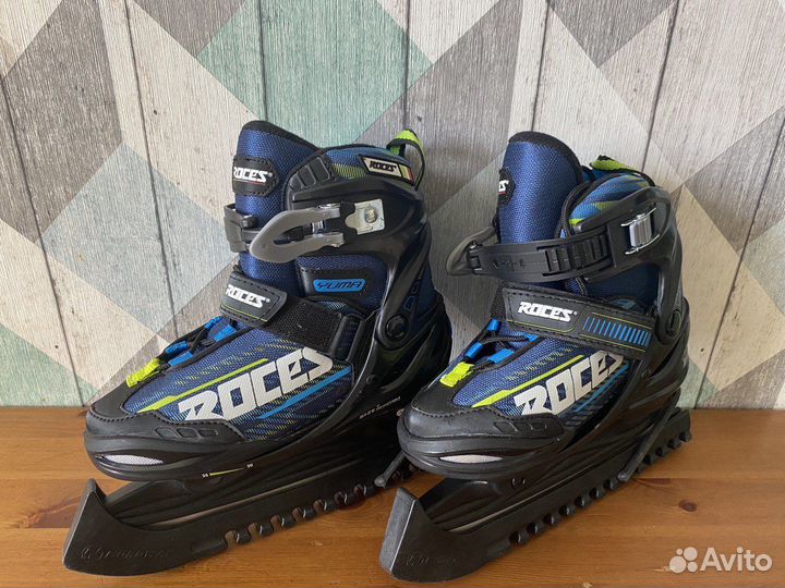 Коньки раздвижные детские Roces yoma 30/35