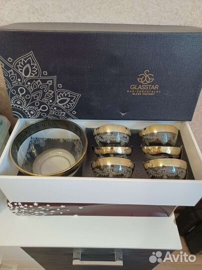 Набор пиал новый. Завод Гусь Хрустальный