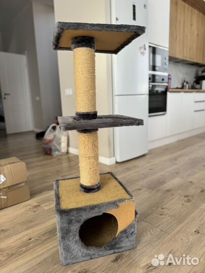 Домик для кошки кота с когтеточкой