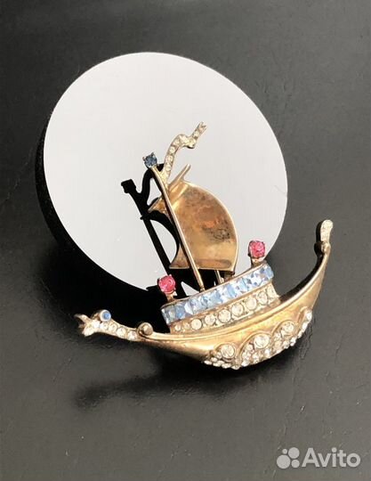 Серебряная Брошь Coro Craft Sterling Винтаж США