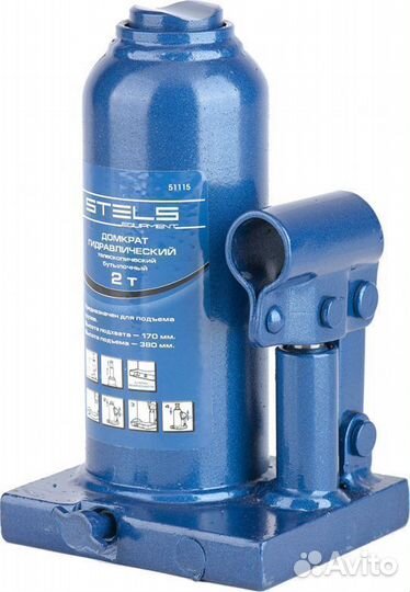 Домкрат Stels бутылочный 2 т, 170-380 мм
