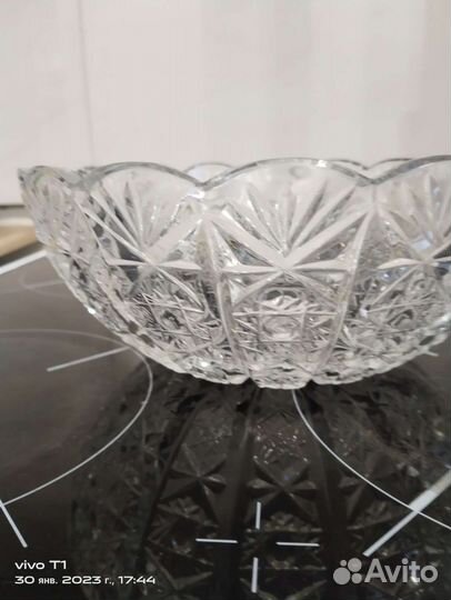 Салатник хрустальный большой
