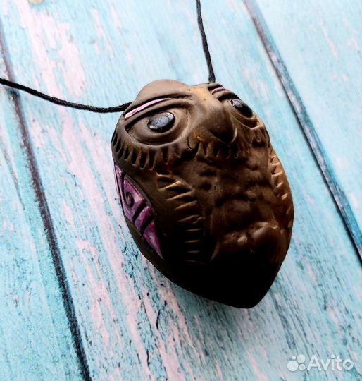 Окарина Сова, свистулька керамика