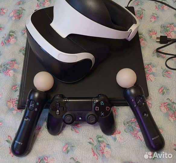 Sony PS4 Pro 1tb + Шлем Sony psvr Full Pack