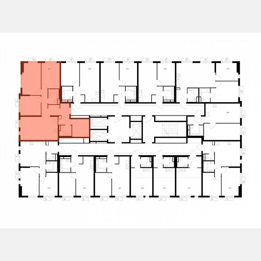 3-к. квартира, 85,2 м², 15/24 эт.