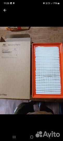 Воздушный фильтр на Хундай, киа
