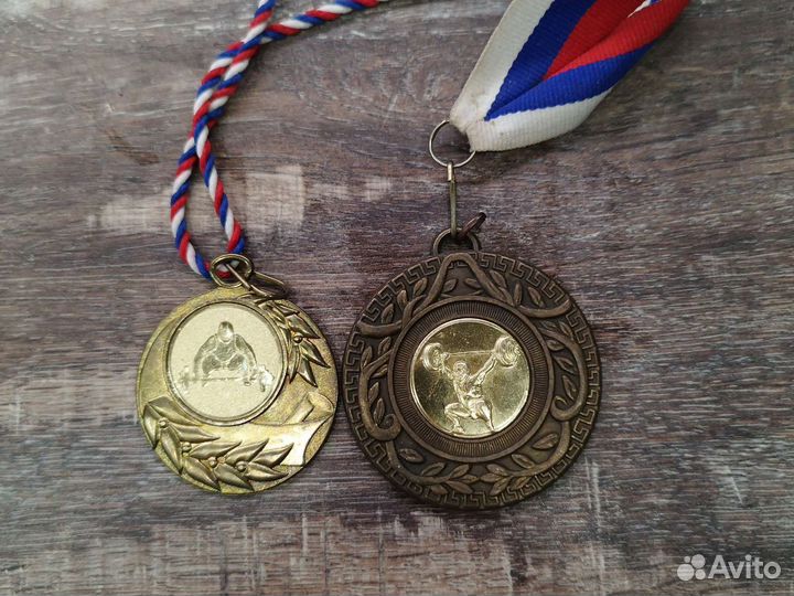 Медаль штанга