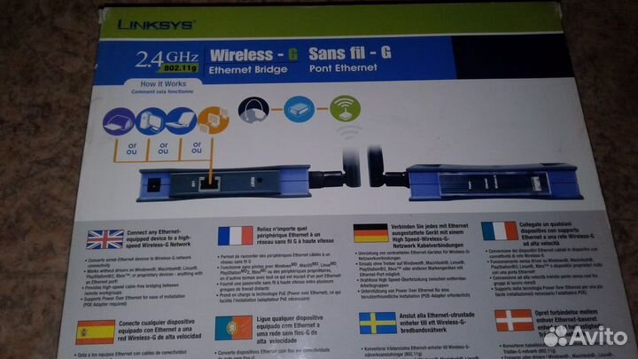 Точка доступа WI-FI Linksys WET54G