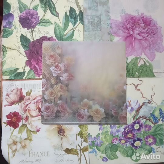 Салфетки бумажные для декупажа и коллекции