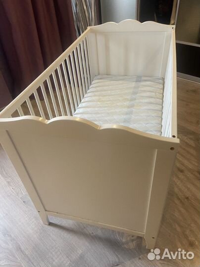 Детская кровать с матрасом IKEA